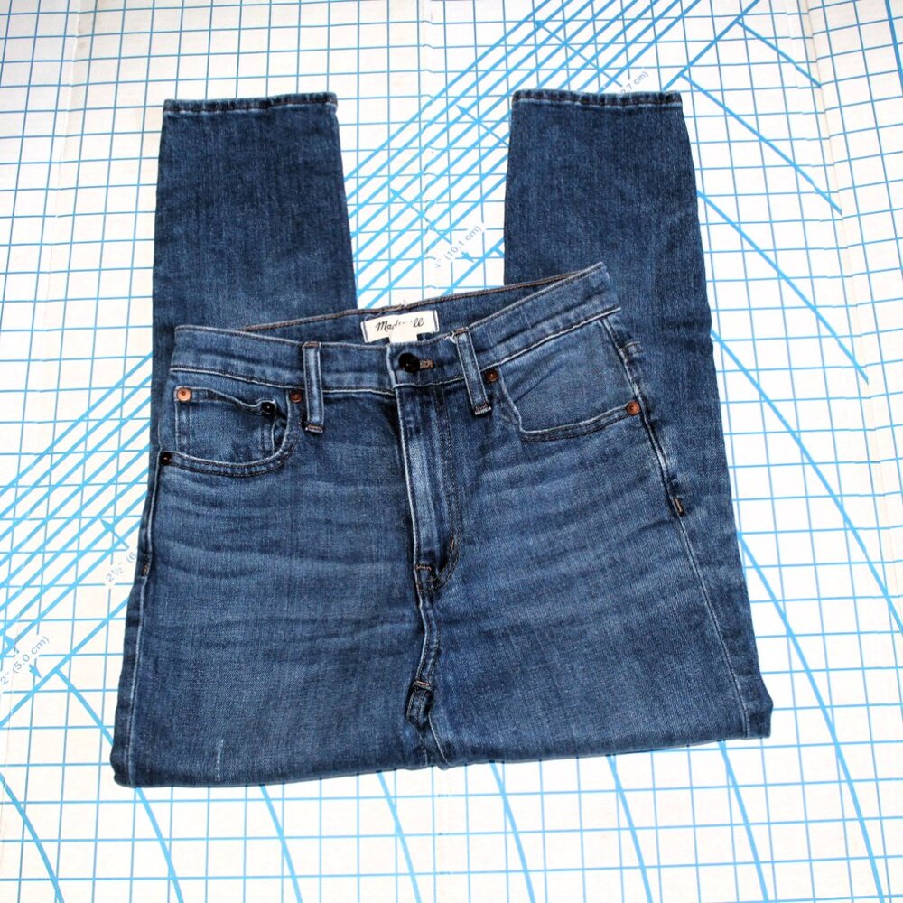 MADEWELL High-Rise Slim Crop Boyjean, Size 24